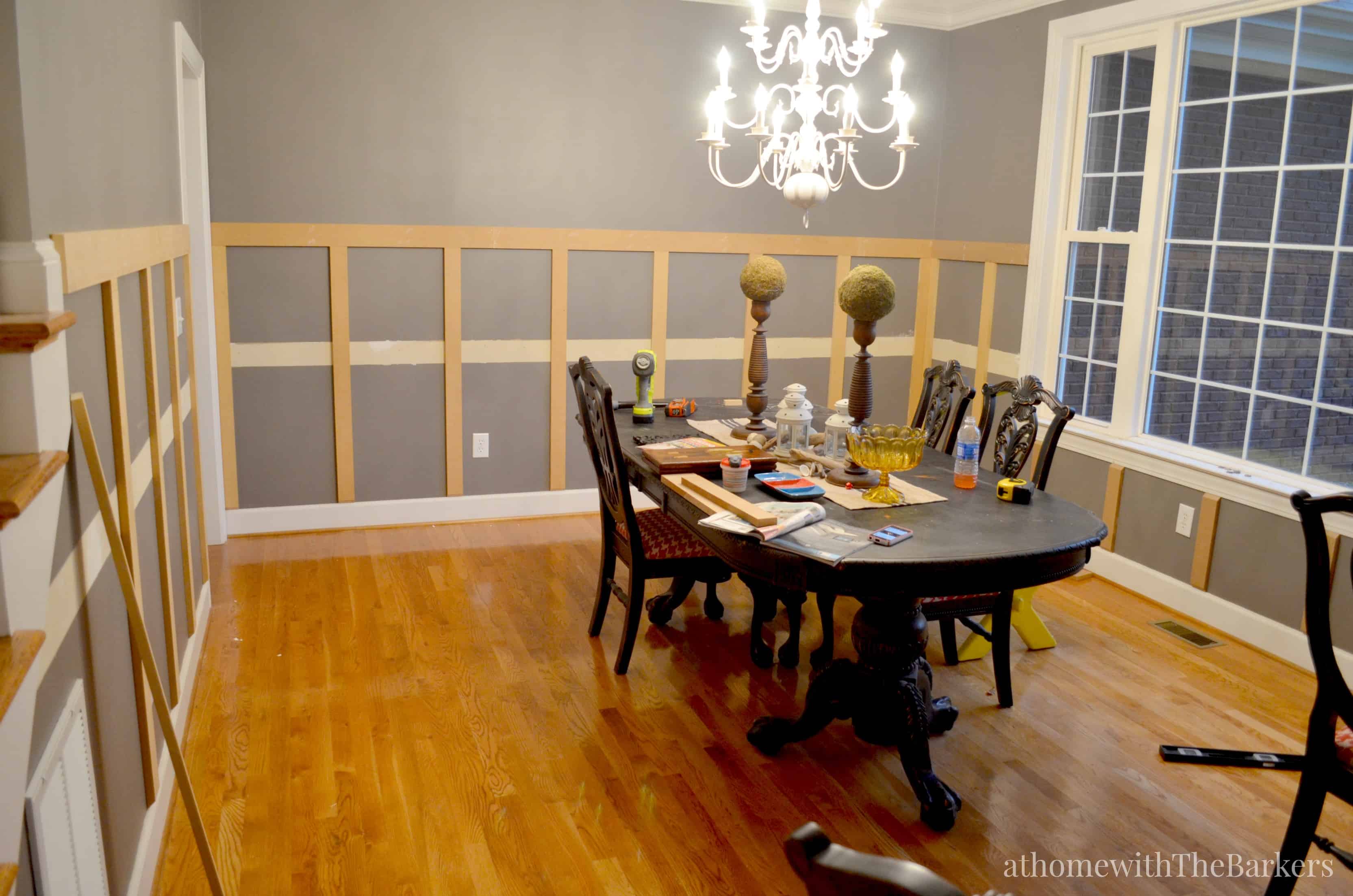 Board And Batten Dining Room Wall