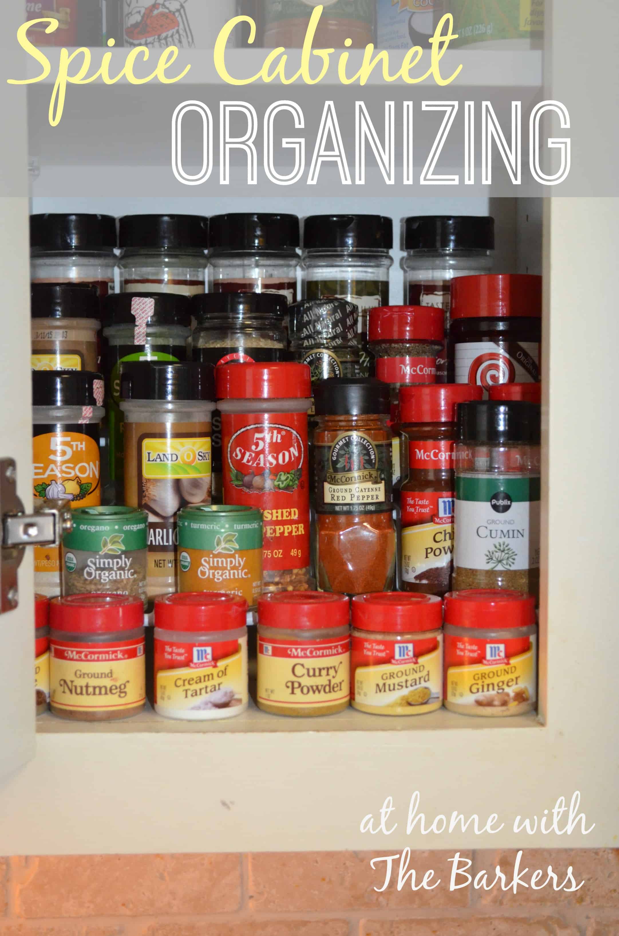 Easy, Organized Baking and Spice Cabinet - Kelley Nan