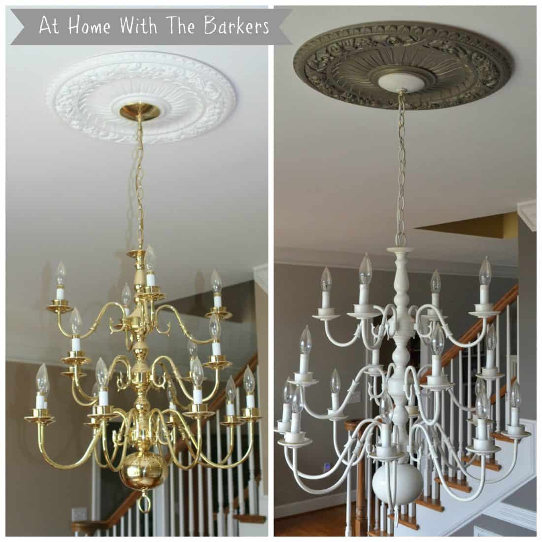 Chandelier Makeover - At Home With The Barkers