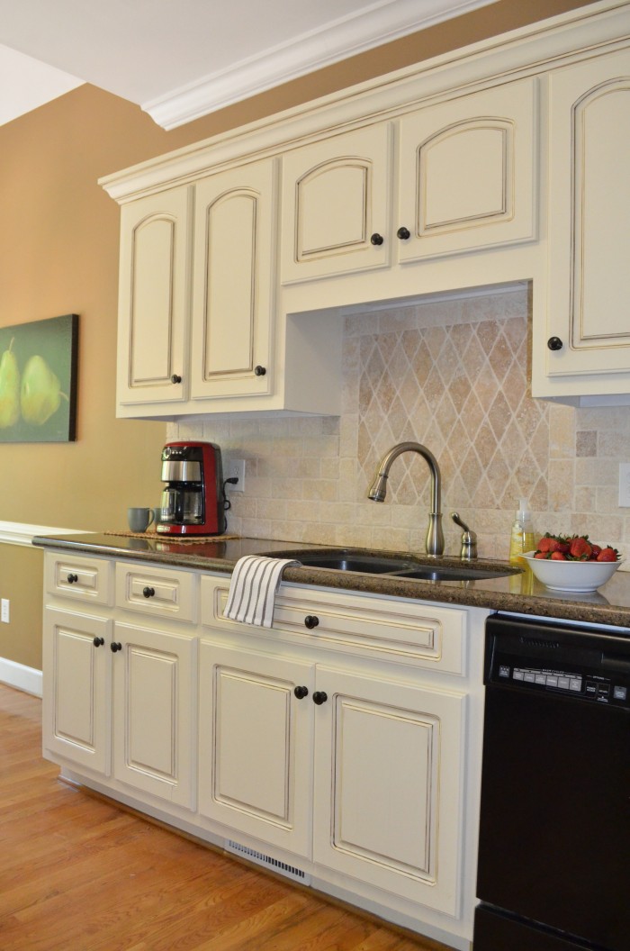 Oak Cabinet Makeover With General Finishes Antique Walnut Gel