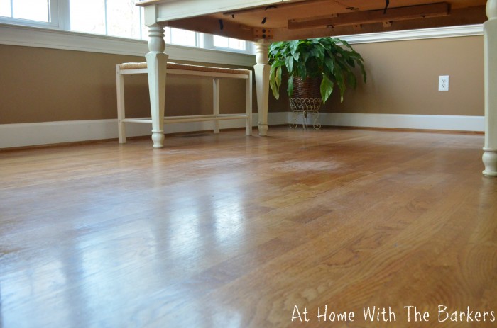 Dull hardwood floors come back to life with Quick Shine / athomewiththebarkers.com