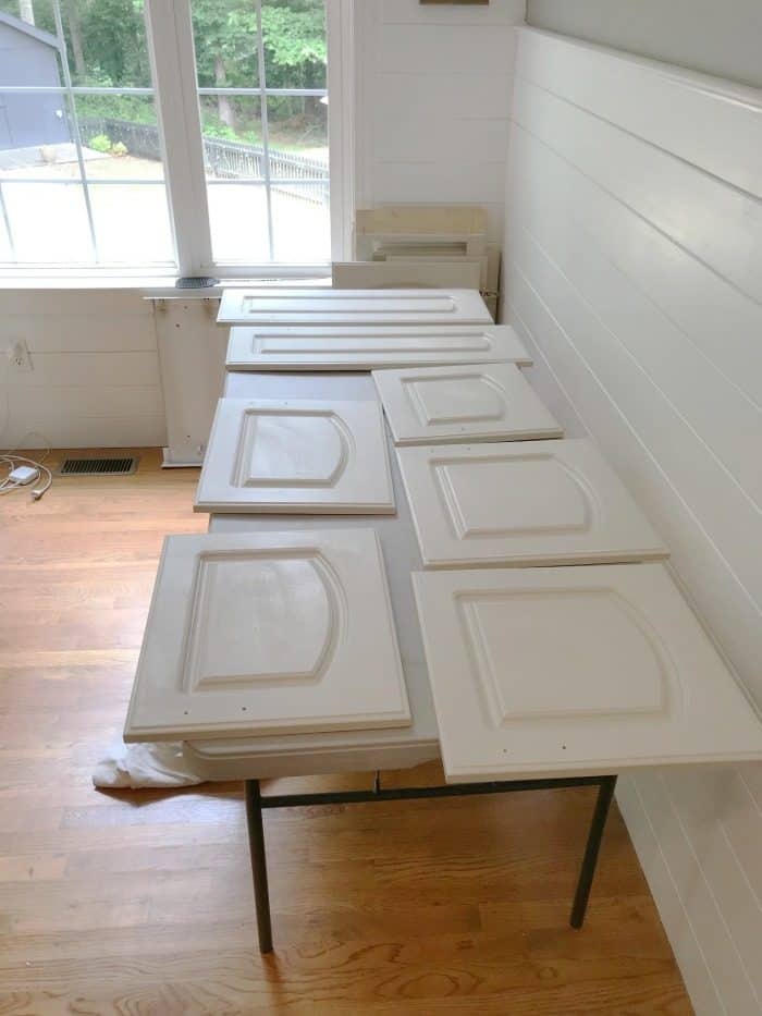 Painted Kitchen Cabinets Tutorial At Home With The Barkers