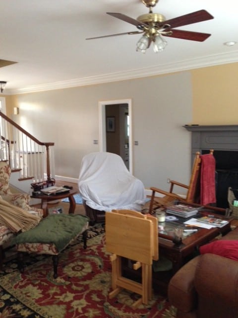 Family Room During Paint