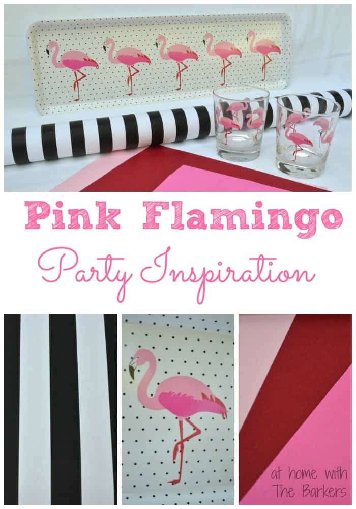 Flamingo Party-Black, White, Pink Inspiration #athomewiththebarkers #summer