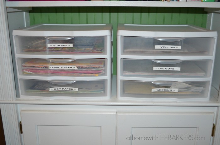 31 Days Scrapbook Paper Storage {Craft Room} - At Home With The