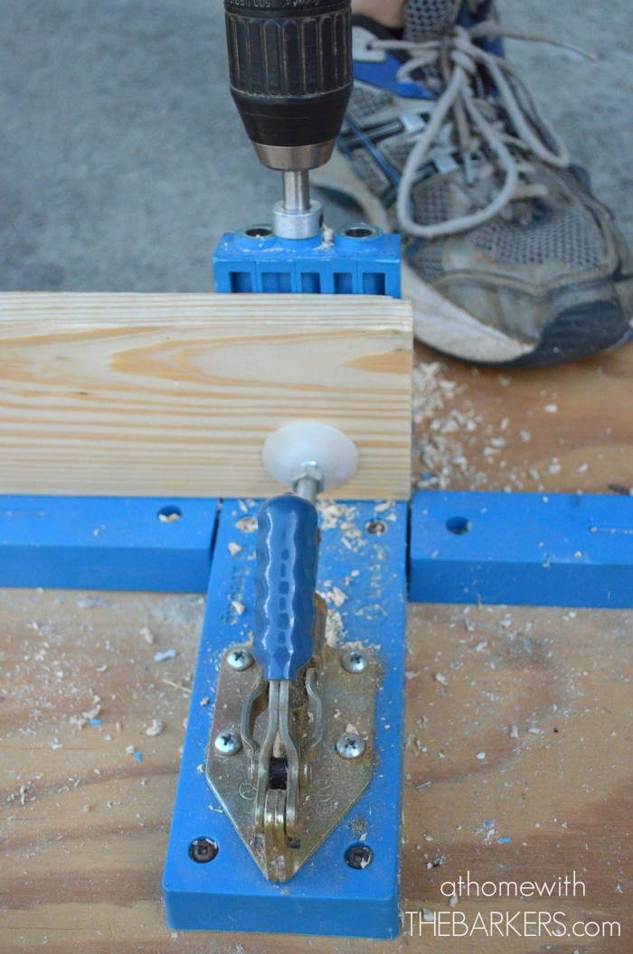 Board and Batten Shutters-Kreg Tool Pocket hole jig