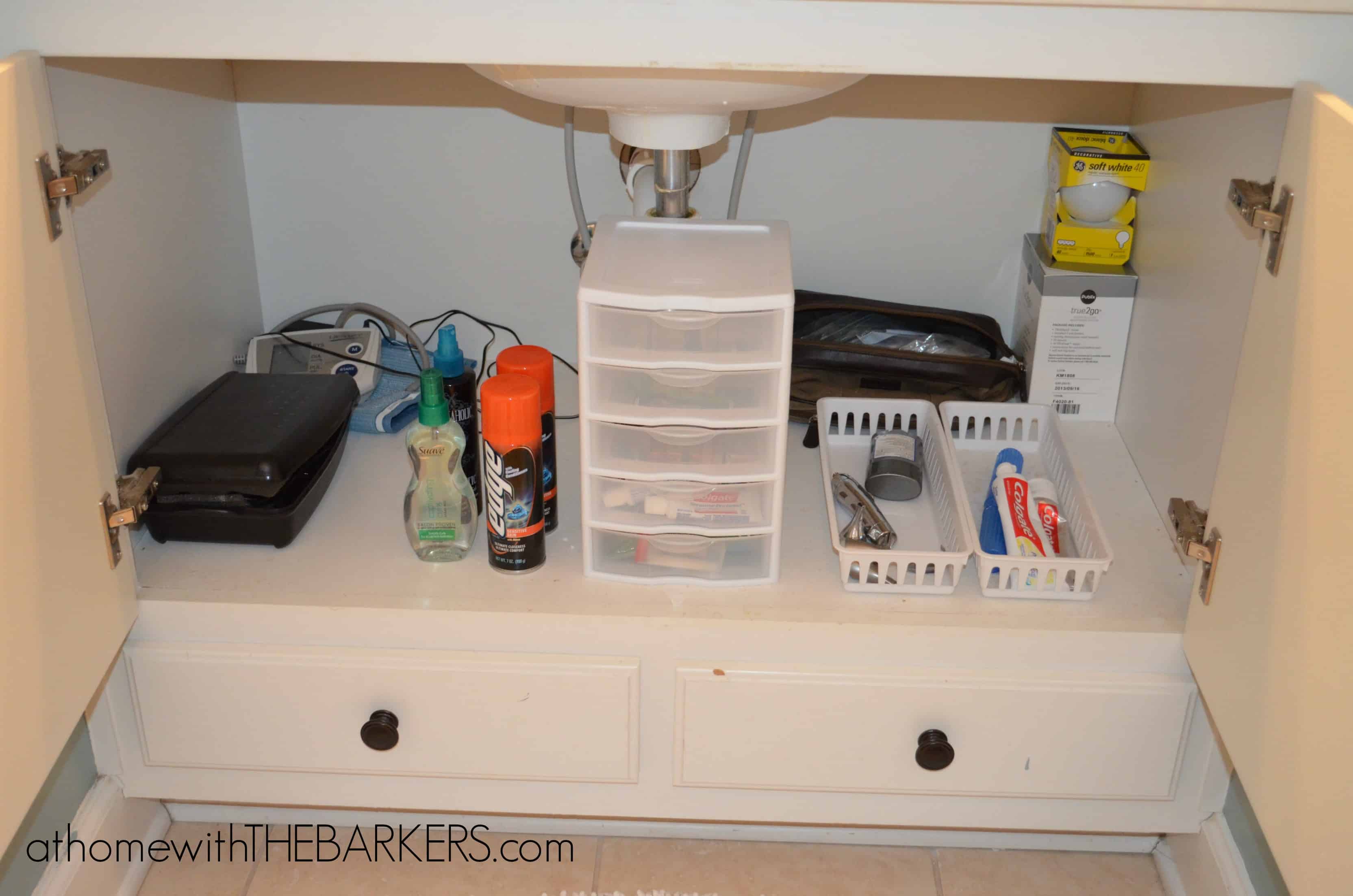 31 Days Under the Bathroom Sink - At Home With The Barkers