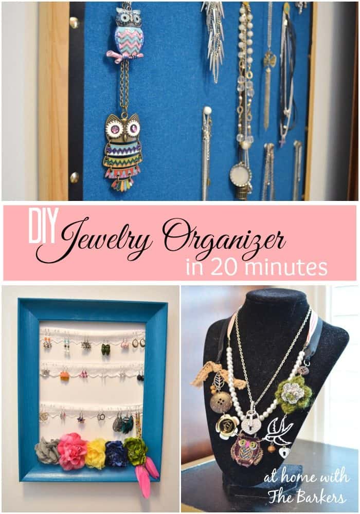 DIY Jewelry Organizer {in 20 minutes}