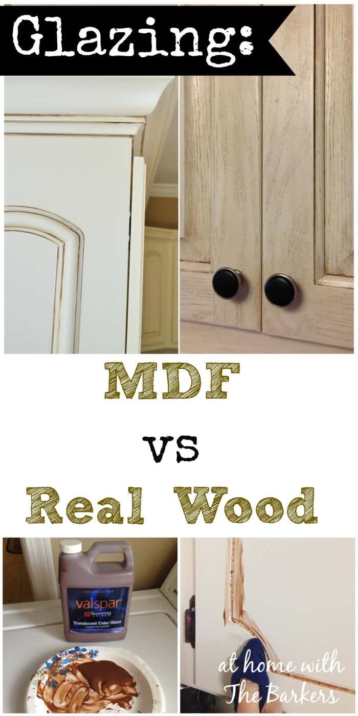 Glazing MDF versus Real Wood