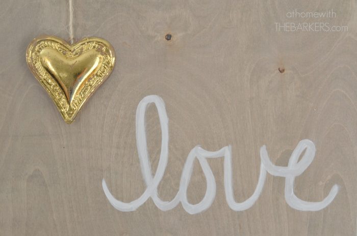 Wooden Sign Love