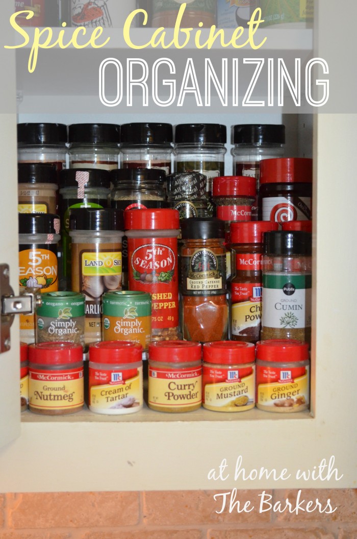 Spice Cabinet Organizing