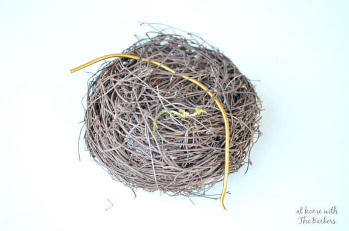 Natural Spring Wreath-Birds nest