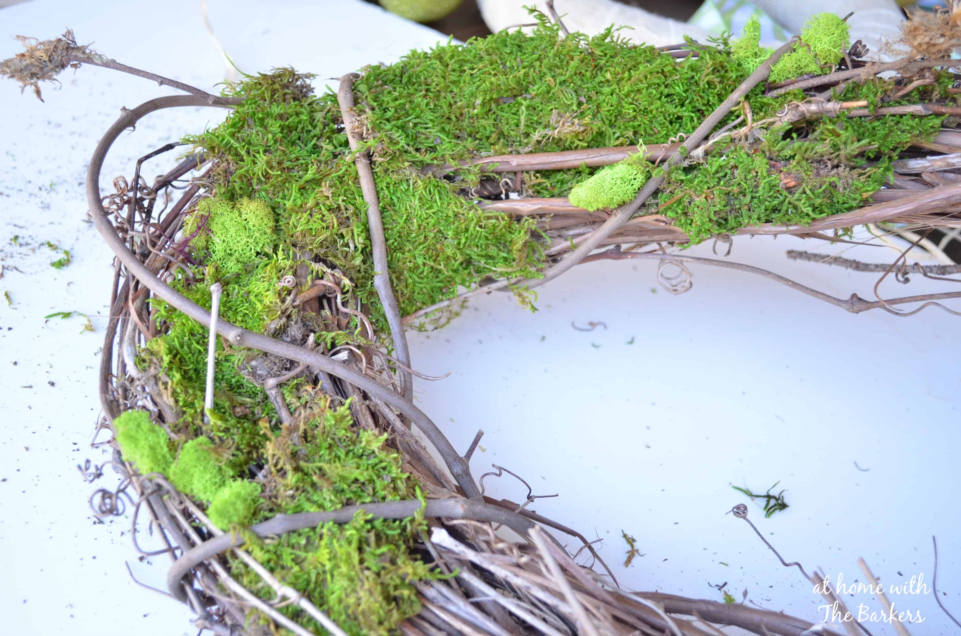 Natural Spring Wreath- At Home with The Barkers