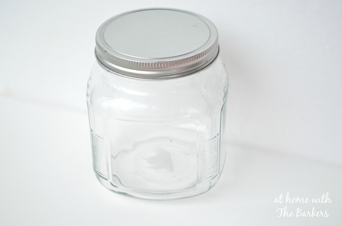 Valentine Glass Candy Jar