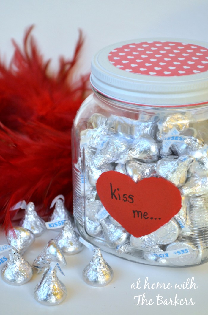 Valentine Kiss Me Candy Jar