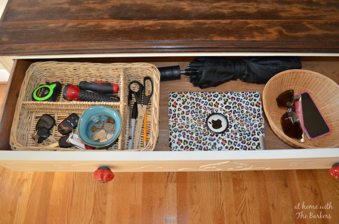 Dresser Storage Solutions from At Home with The Barkers #organization