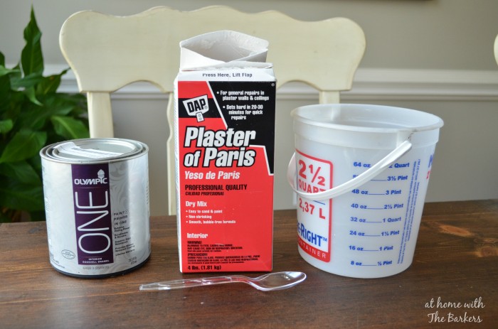 Homemade Chalk Finish Paint-Supplies