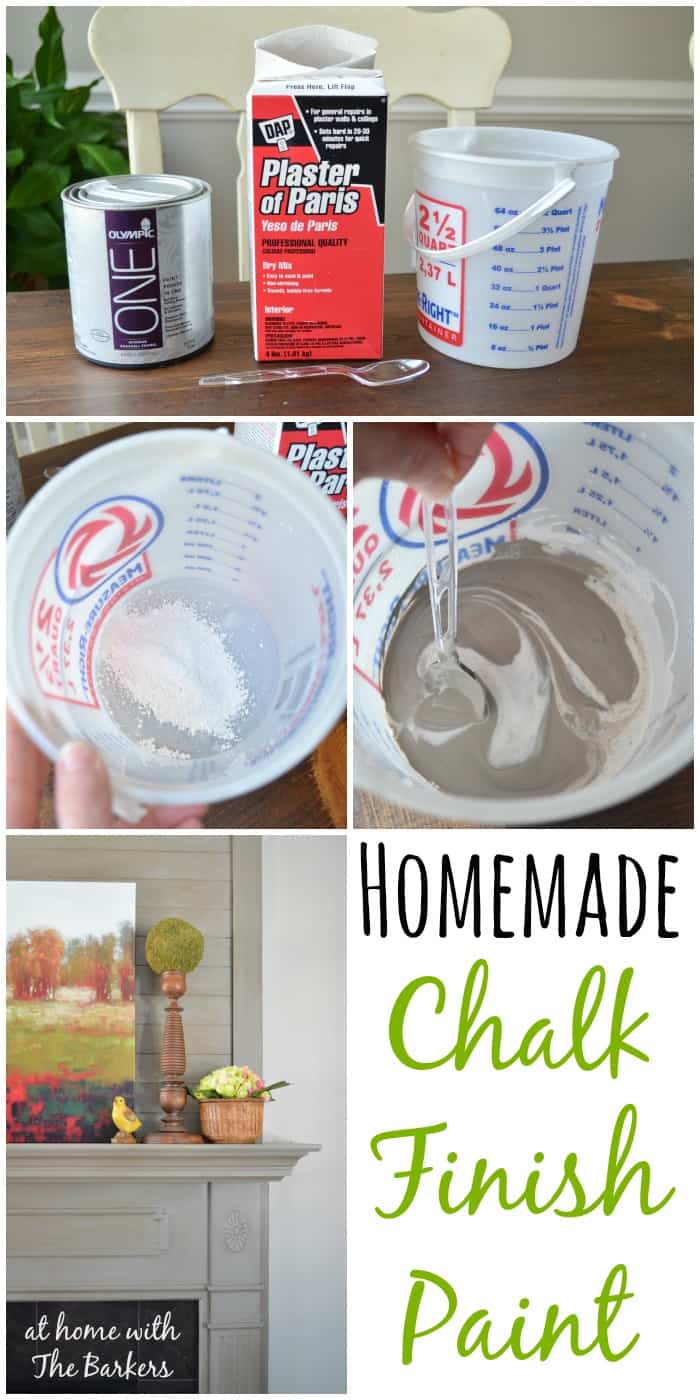 Homemade Chalk Finish Paint