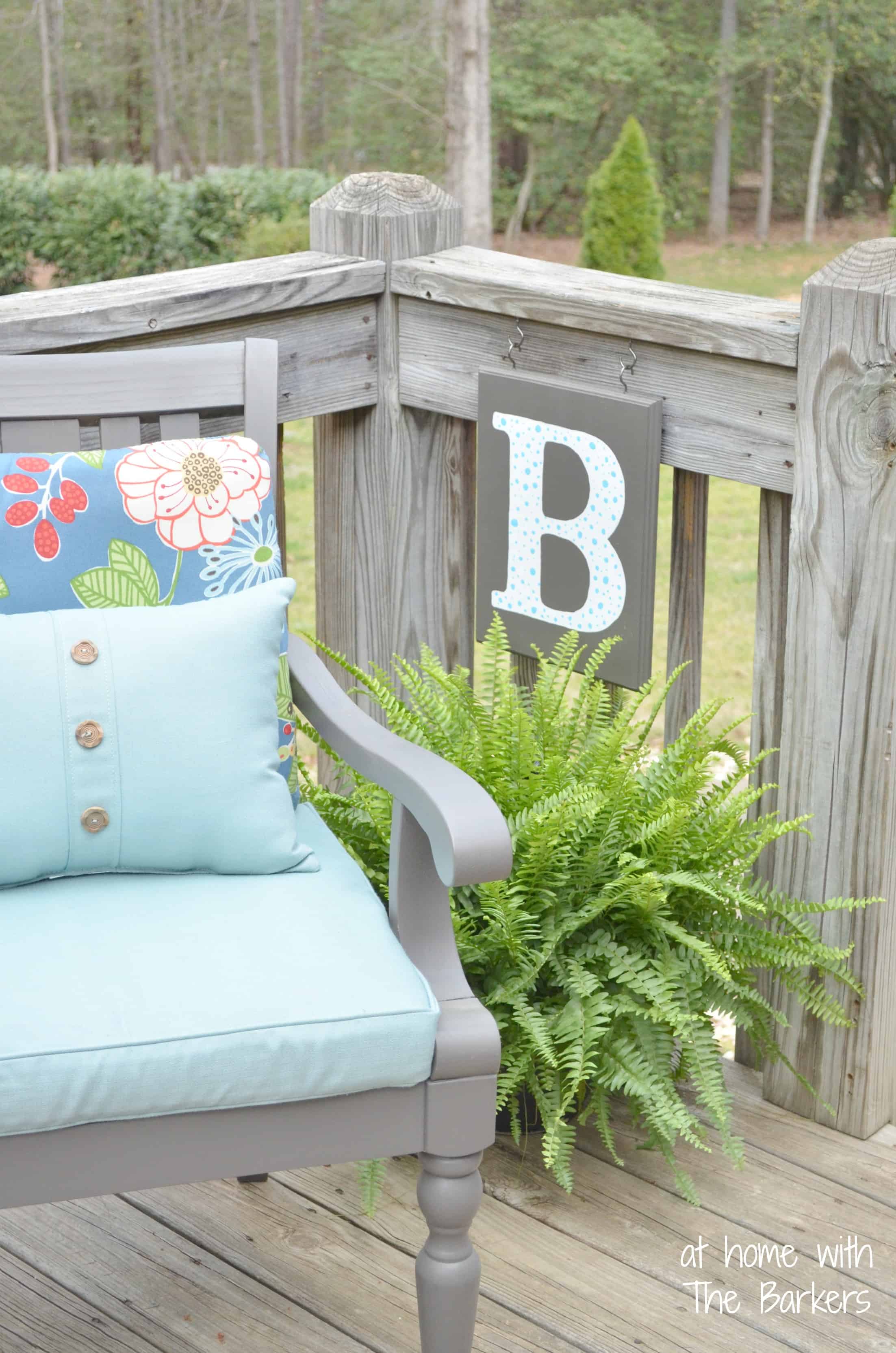 DIY Monogram Flag - At Home With The Barkers