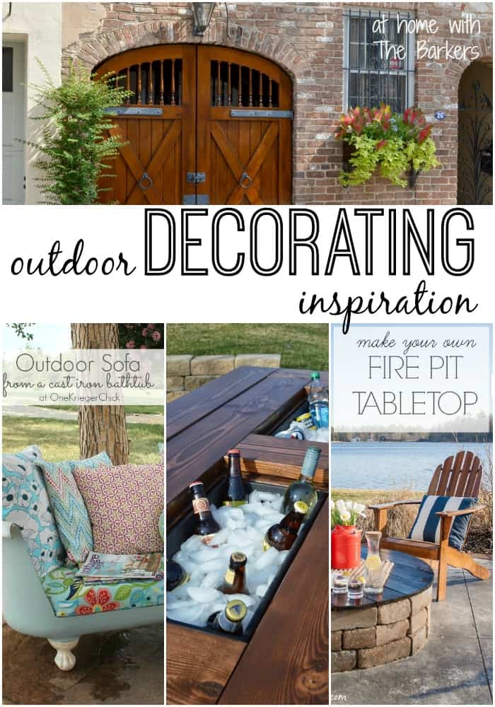 Outdoor Decorating Inspiration- At Home with The Barkers