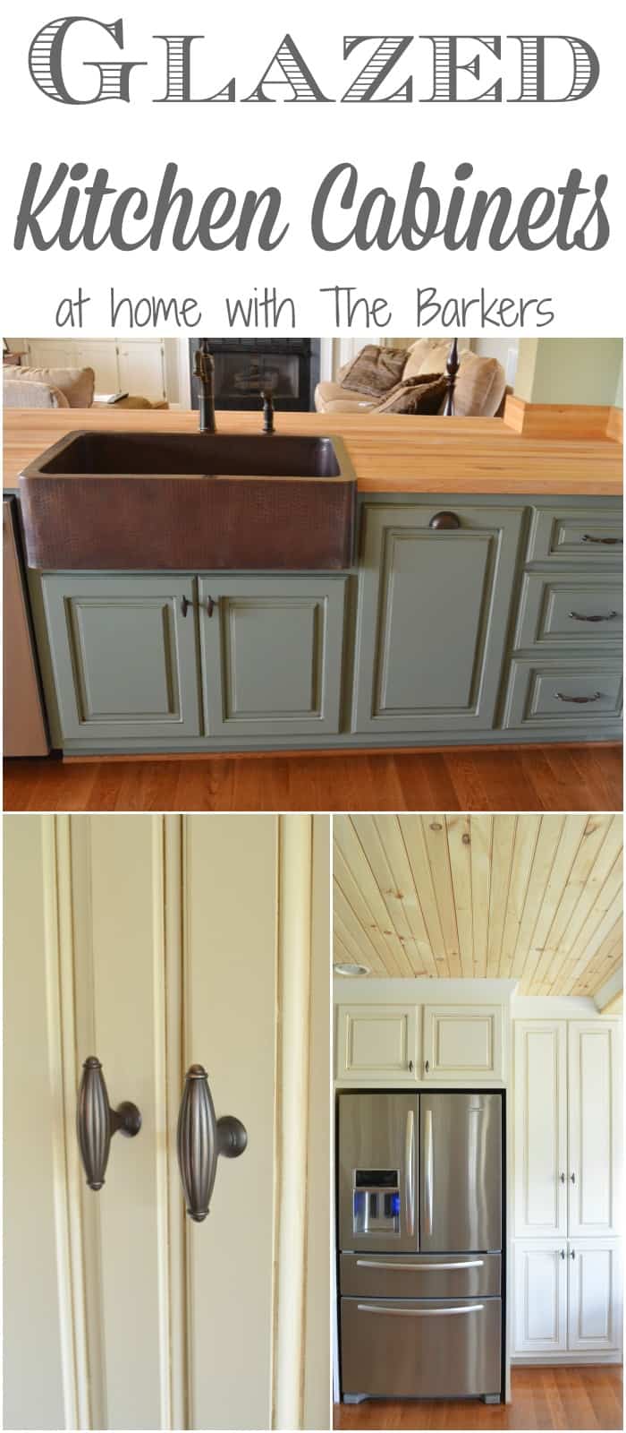 Glazed Kitchen Cabinets At Home With