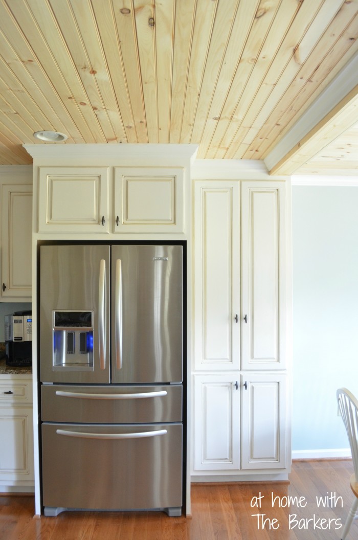 Glazed Kitchen Cabinets- At Home with The Barkers