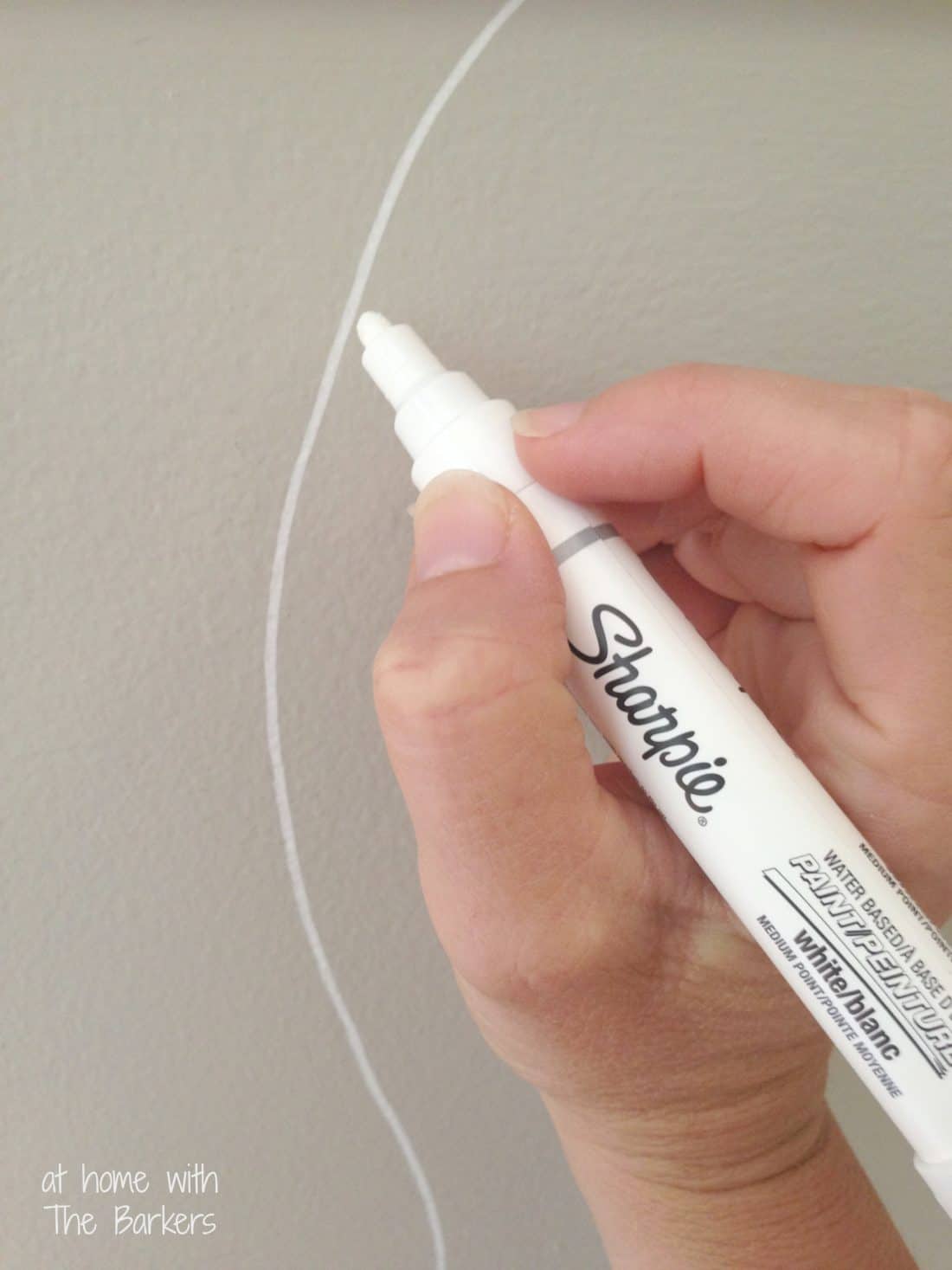 Sharpie Paint Marker Accent Wall Project