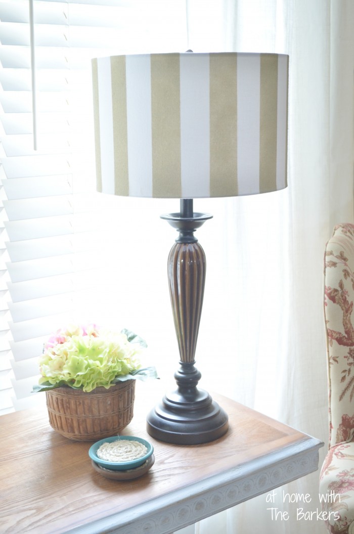 DIY Spray Painted Lamp Shade