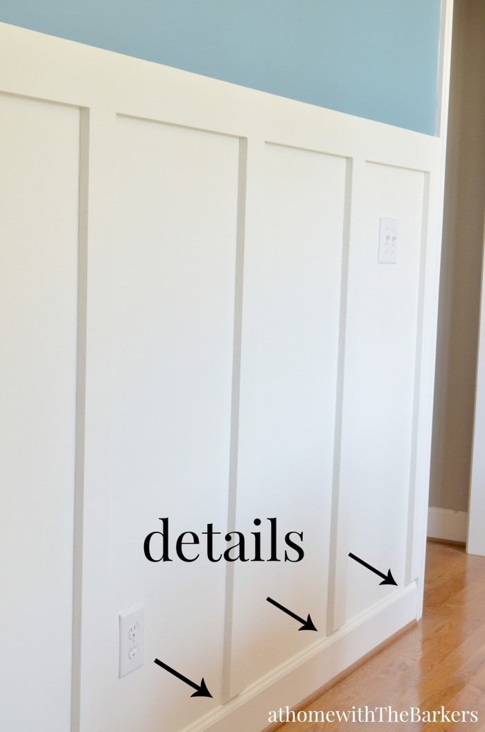 Dining Room Board and Batten Trim Detail 700x1056