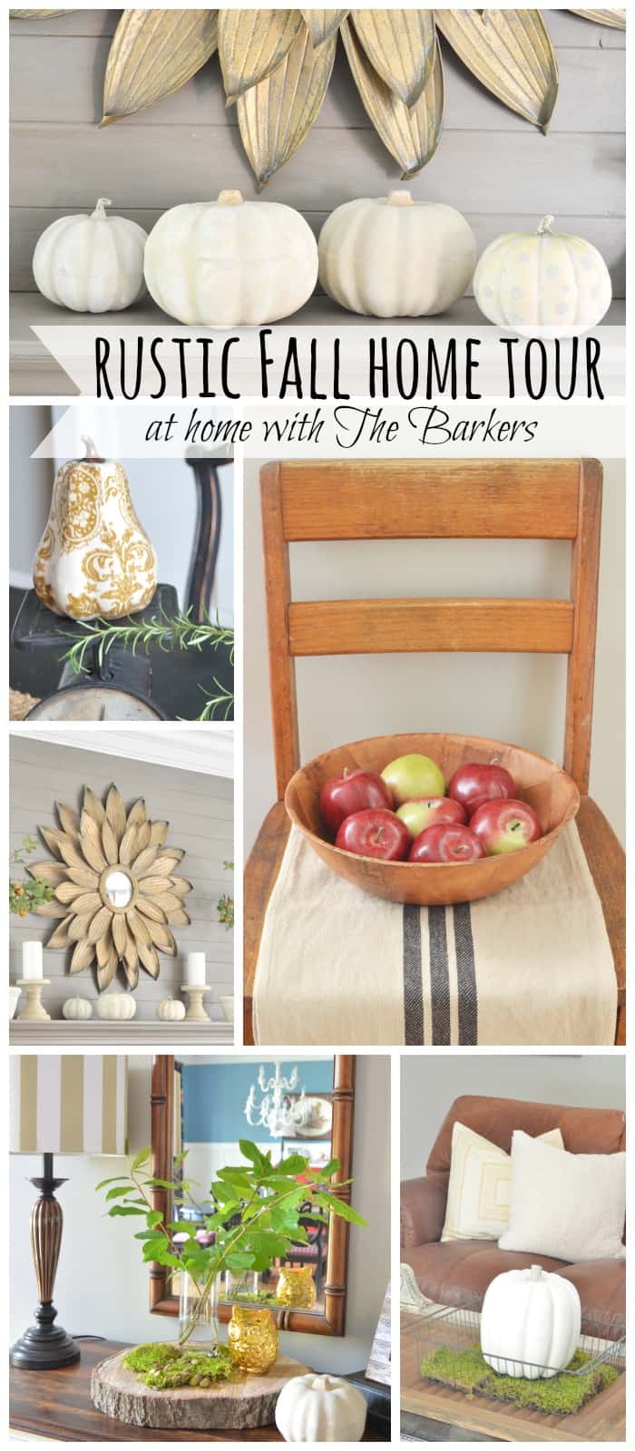 Rustic Fall Home Tour-At Home with The Barkers