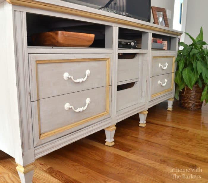 TV Stand Makeover-Themed Furniture Day