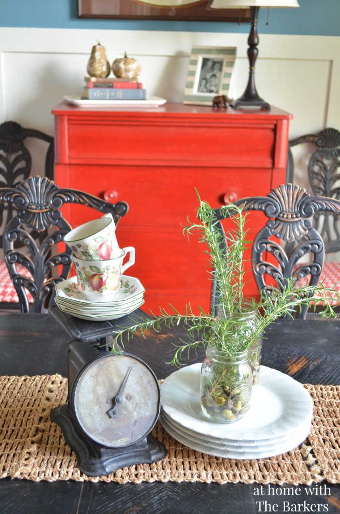 fall tour, vintage scale styling, dining room