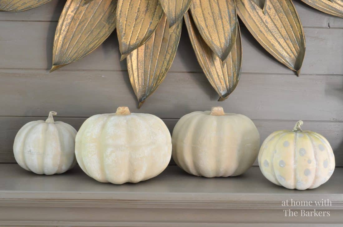 rustic fall decor, fall tour, painted pumpkins