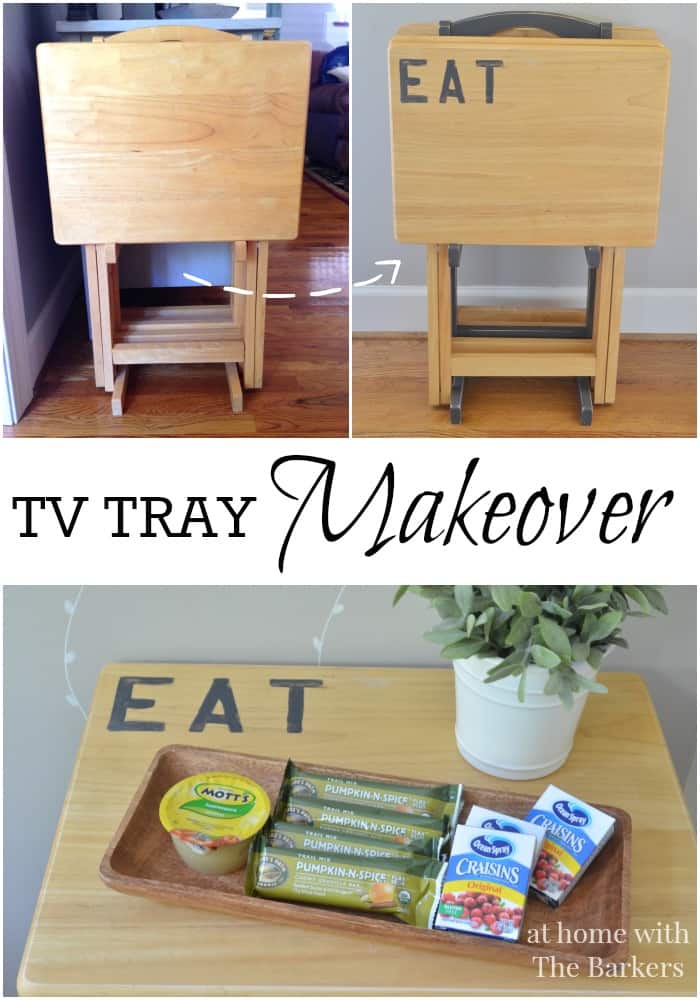 TV Tray Makeover using Chalky Finish Paint
