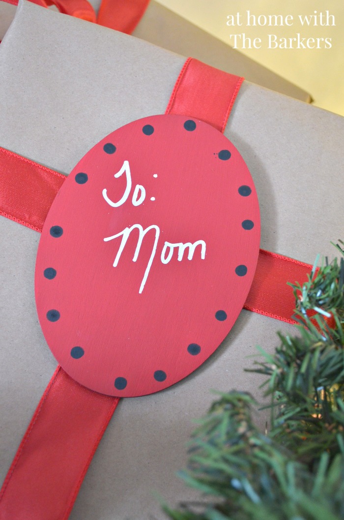 DIY Wooden Gift Tags with  DecoArt Americana Paint