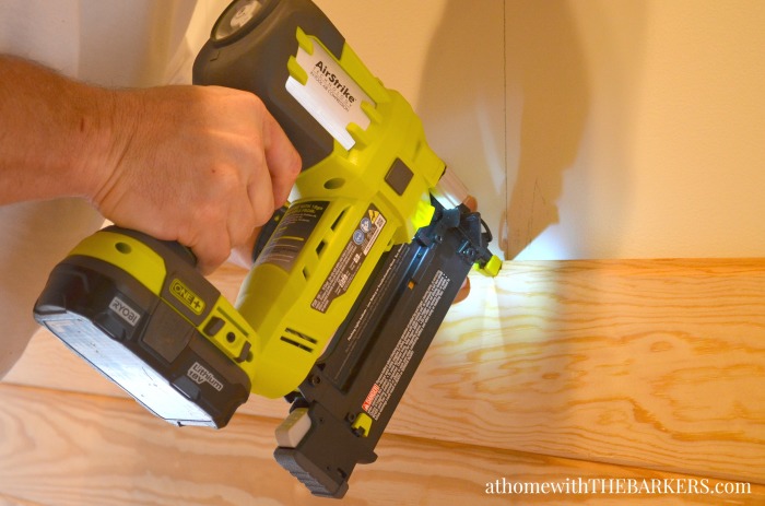 DIY Headboard installation using Ryobi AirStrike