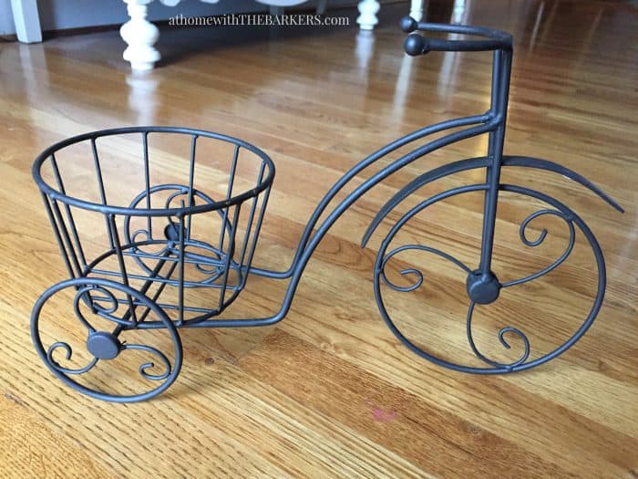 Thrift Store Iron Plant Stand Repurpose- Before