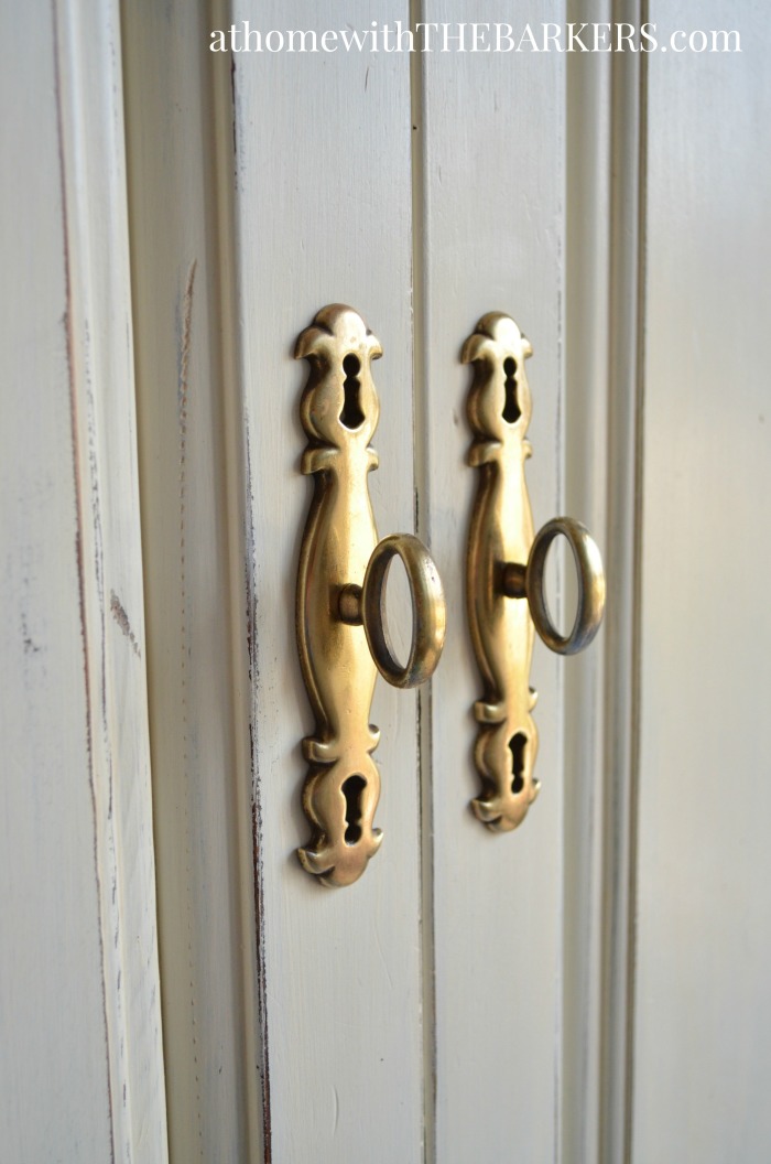 Restore furniture hardware with steel wool and vinegar 