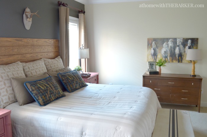 Rustic master bedroom makeover 