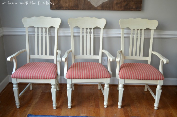 How to recover kitchen chairs- Before