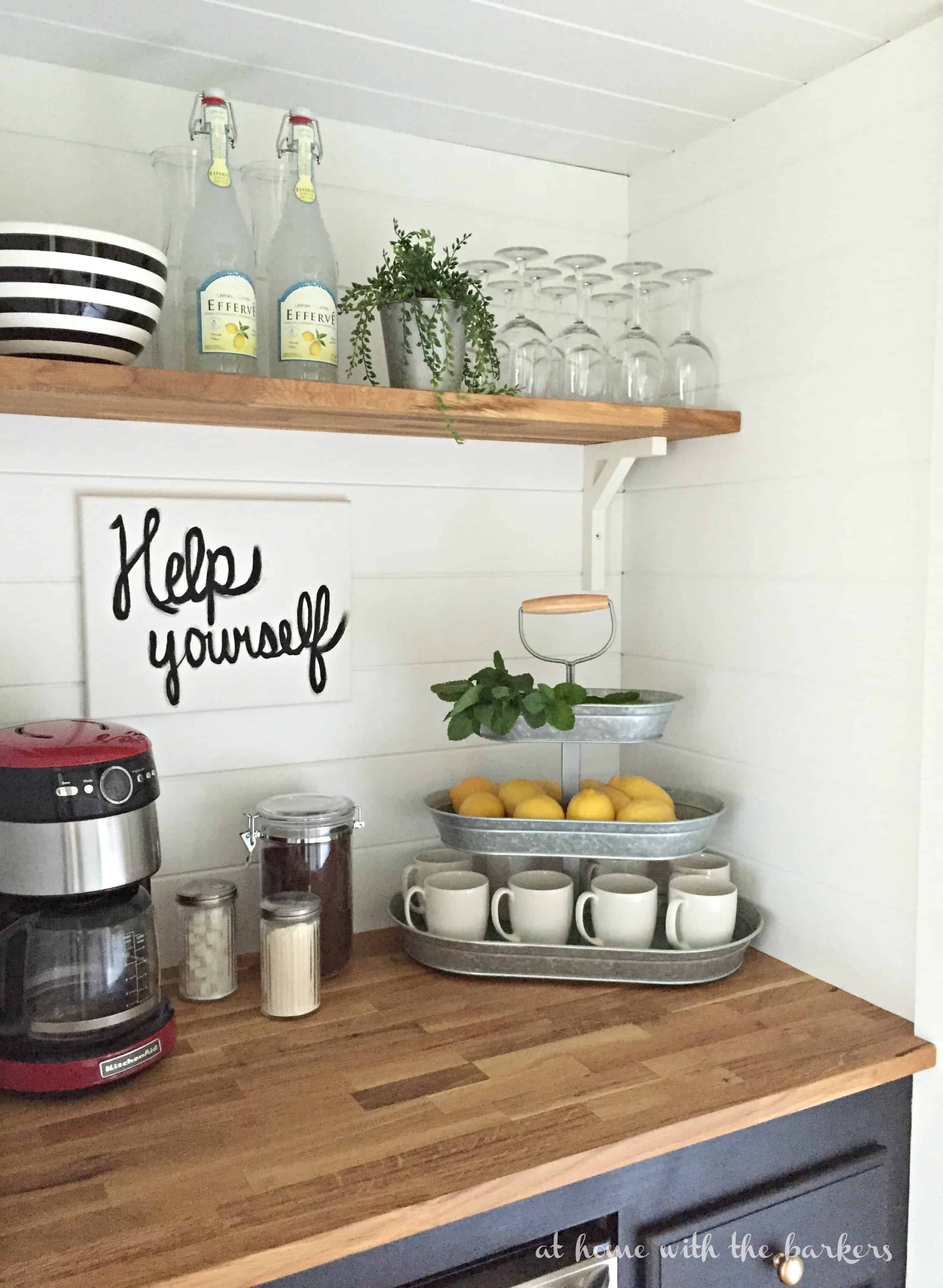 How to build a Beverage Bar - At Home with The Barkers