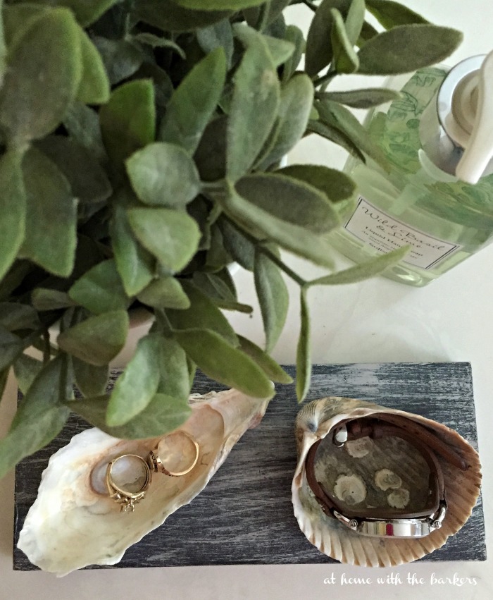 DIY Seashell Jewelry Dish- At Home with The Barkers