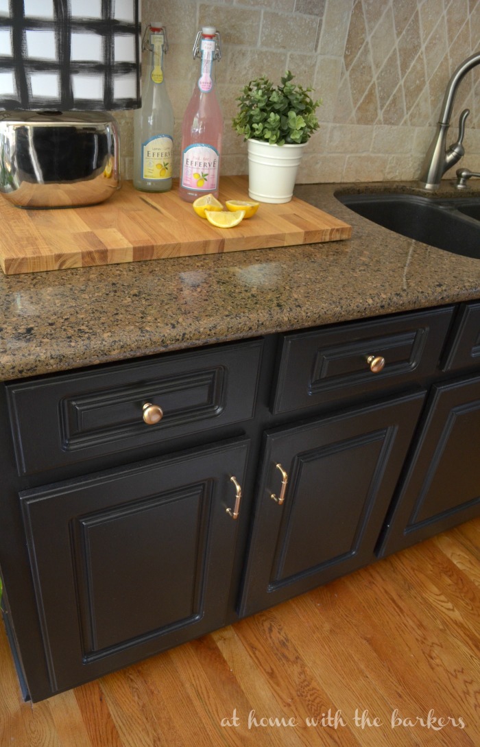 Kitchen Makeover Reveal with Painted Cabinets and planked walls