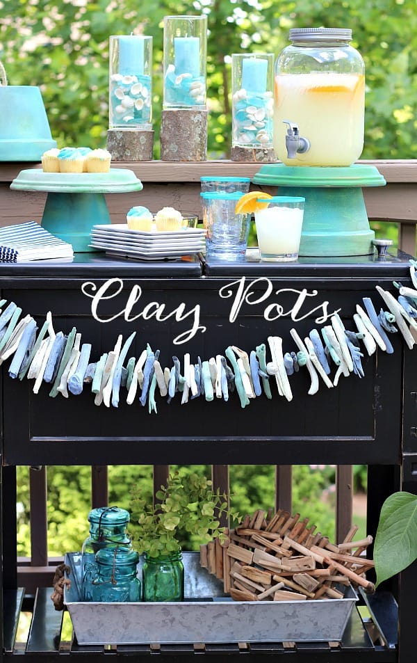 Outdoor Entertaining Servers- Clay Pots