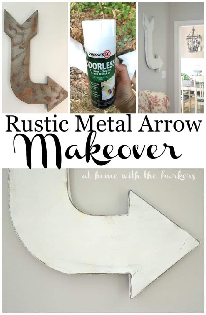 Rustic Metal Arrow Makeover