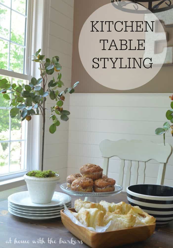 Kitchen Table Styling - At Home with the Barkers