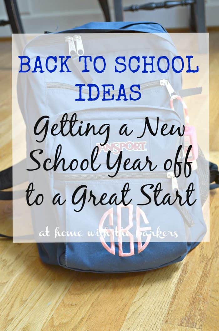 Back to School Ideas for a great school year