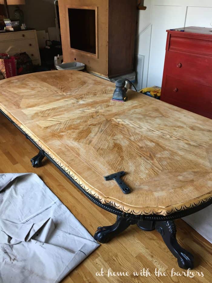 Sanding Dining Room Table