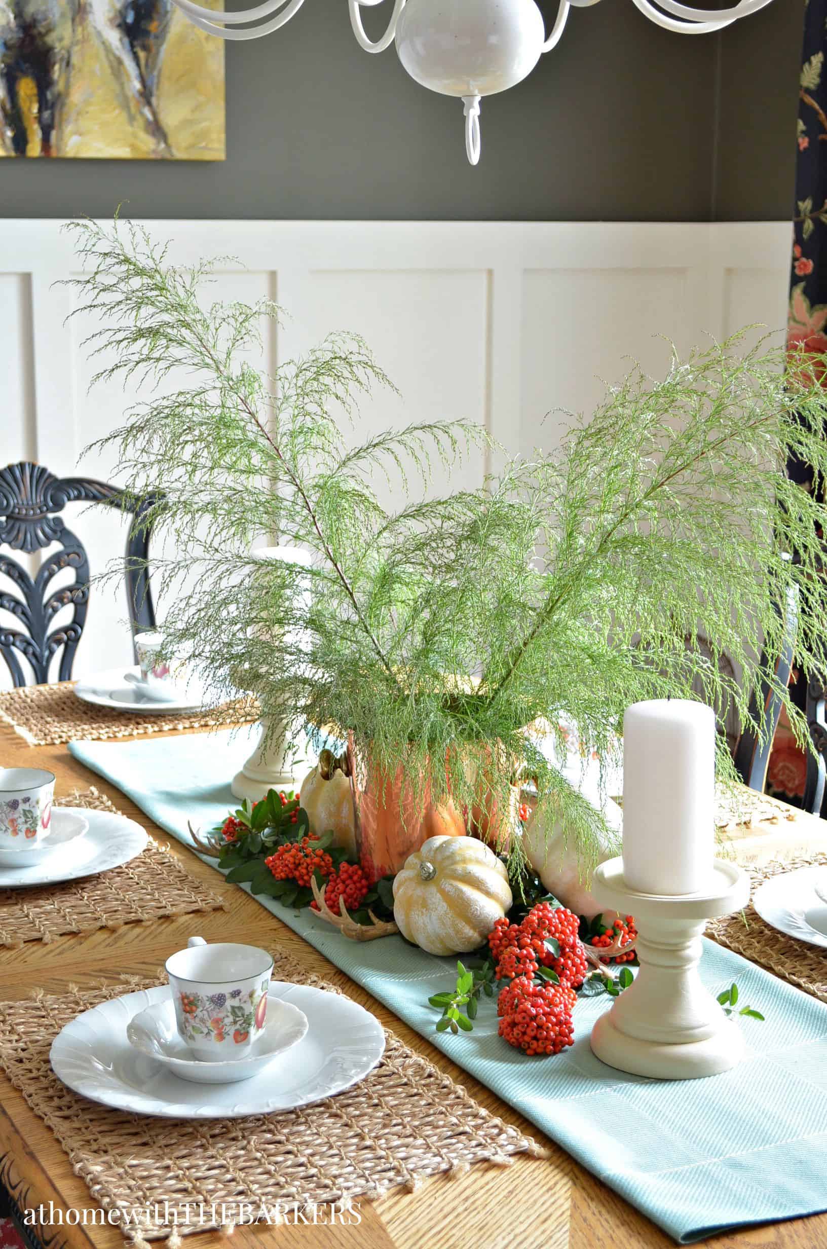 Fall Table Centerpiece - At Home with The Barkers