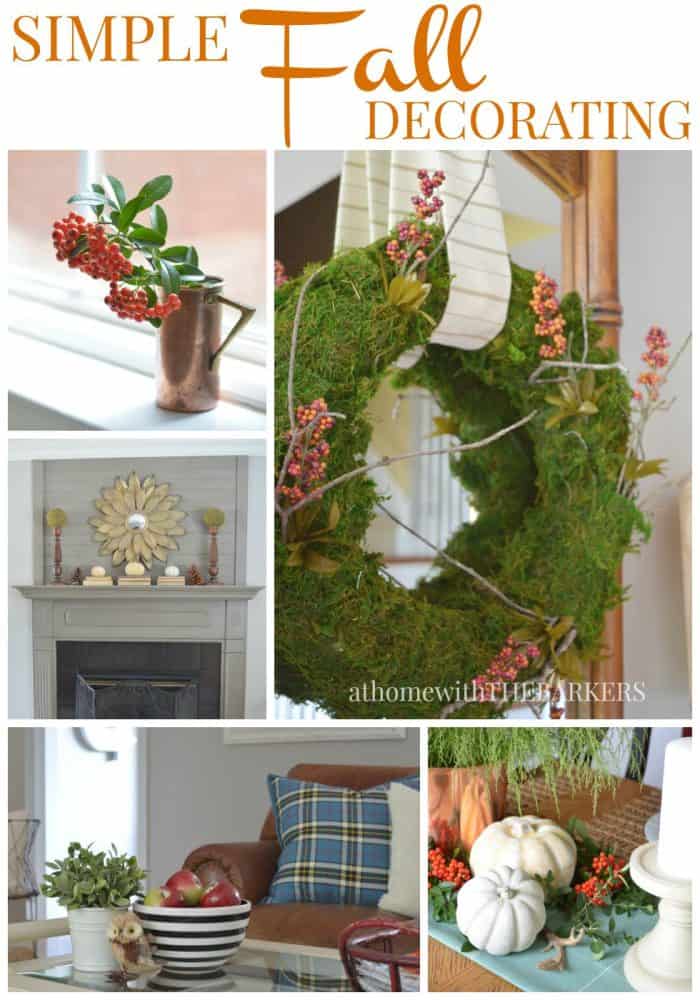 Simple Fall Decorating from At Home with The Barkers